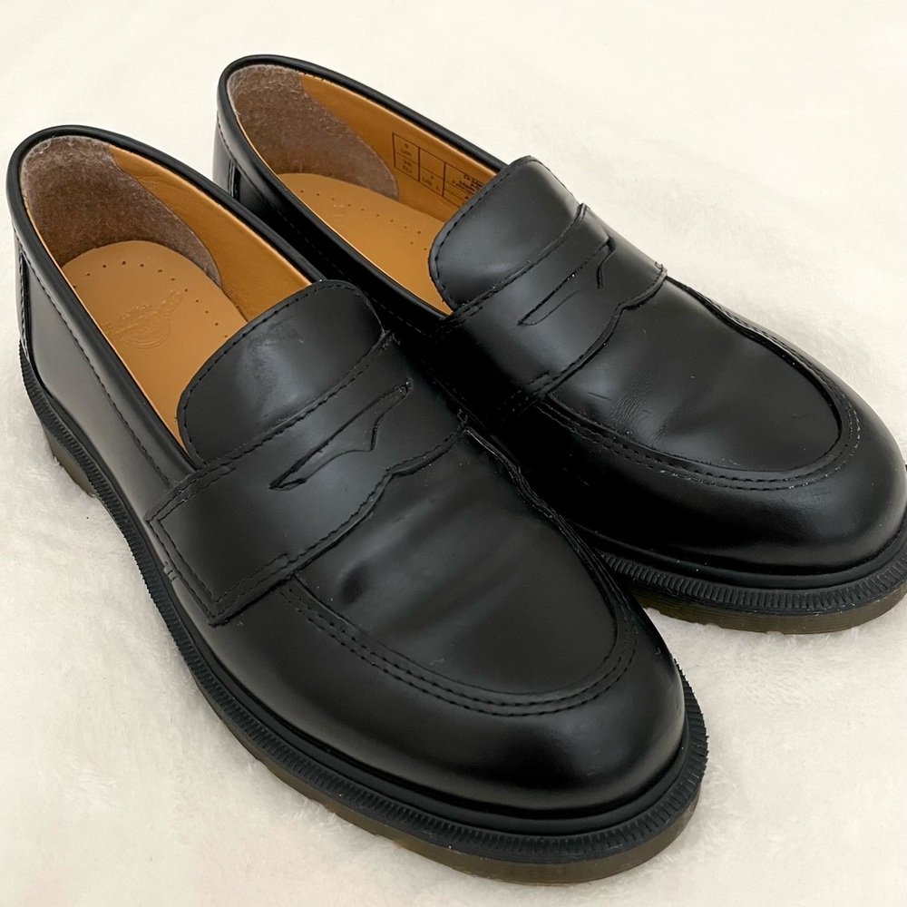Dr. Martens Black Leather Loafers